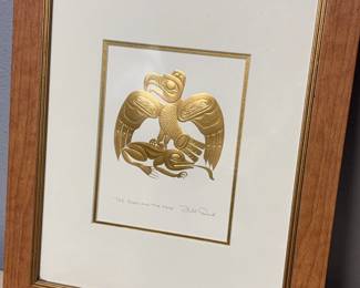 HAIDA ARTIST BILL REID THE EAGLE  THE FROG,