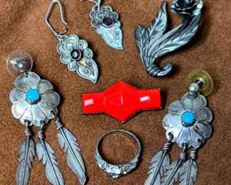 Earrings, Ring A Brooch