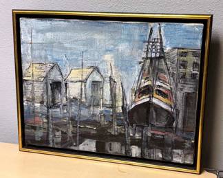 Virginia Beck Signed Acrylic On Canvas 