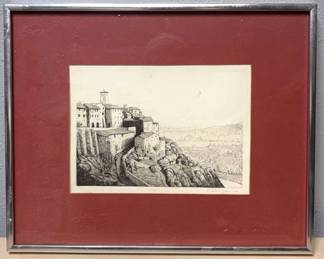 C. Daniel Graves Etching Narni