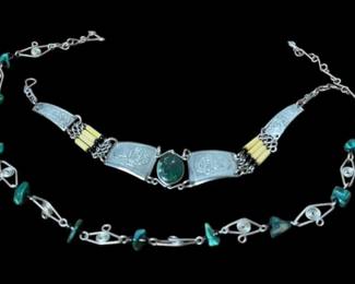 Malachite Necklace Cuff