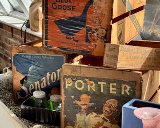 Rare old fruit crates!