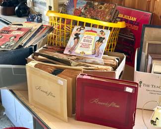 records...45's and LP's - small collection of CD's too