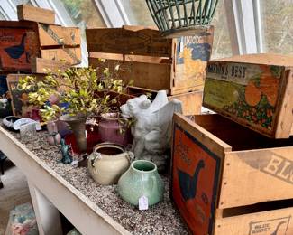 Vases, crates, statues, chimes...