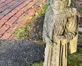 ...of course we would have the patron Saint of animals and the environment (garden) on hand...