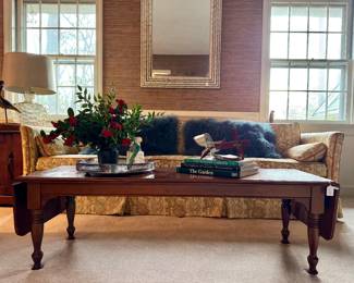 MCM Sofa, MCM surfboard style coffee table, Bamboo mirror, antique view finders - with slides!