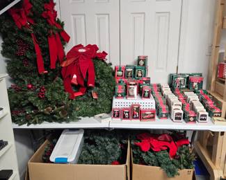 Vintage and modern Hallmark ornaments