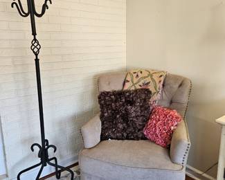 Solid, heavy coat rack