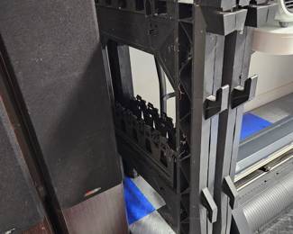 Folding plastic sawhorses