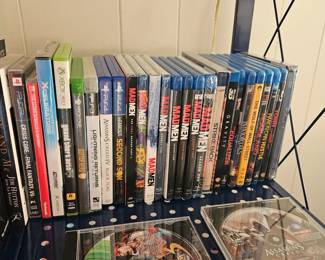 Blue Ray DVDs, Games - Xbox ONE and 360 games, Nintendo Switch, PS4, PS3