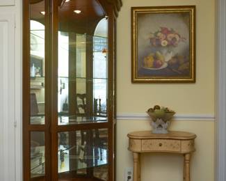 China Cabinet in kitchen by Philip Reinisch Company
78 tall x 35 wide corner to corner x 24.5 each side from corner