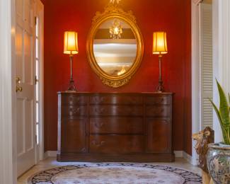 (Same Item as Previous Image) Sideboard Buffet Credenza by "Table Rock Furniture Company" 62 wide x 22 deep x 36 1/2 tall
