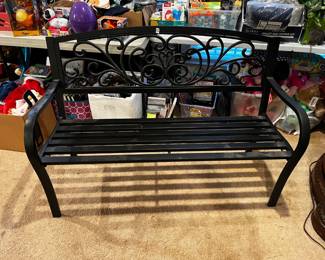 #23	heavy metal park bench 51 w	 $225.00 			
