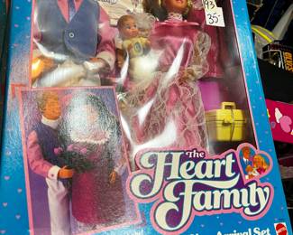 #193	Mattel the heart family New arrival set mom dad and baby 	 $30.00 			
		
