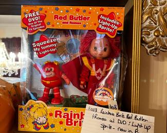 #108	Rainbow Brite Red Butler & Romeo w/DVD & Light up Sprite in Box	 $20.00 			
