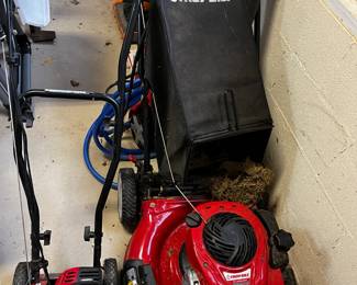 #133	Toro  21"Cut Deck Rear Bag Mulcher/side discharge Mower	 $130.00 			
#134	Troy-Bilt Edger  - 4 cycle	 $110.00 			
