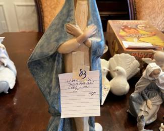 #83	Lladro #12365 "Holy Mother" Gres Finish 16"	 $175.00 			
