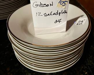 #105	Gibson 15 Salad Bowls	 $24.00 			
