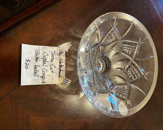 #110	Waterford Tazza Cut Crystal Compote Sticker Label	 $20.00 			

