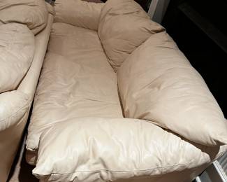 #11	white leather love seat 66 w	 $225.00 			
#12	white leather sofa with 2 cushion 82 long	 $300.00 			
