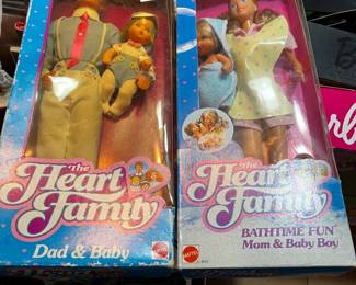 #188	Mattel the Heart family (2) dolls Dad and baby &mom and baby boy	 $30.00 			
