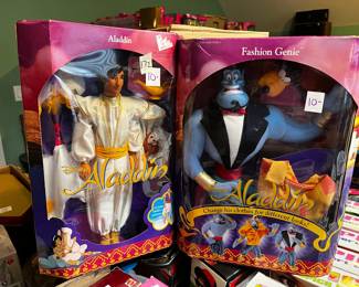 #172	Disney Aladdin and Genie barbie with changing clothes 	 $20.00 			
