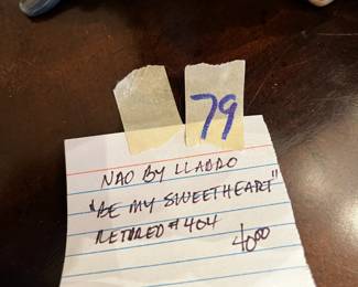 #79	Nao by Lladro "Be My Sweetheart" Retired #404	 $40.00 			
