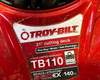 #133	Toro  21"Cut Deck Rear Bag Mulcher/side discharge Mower	 $130.00 			
		
