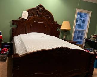 #36	Michael Amini king heavy bed frame with high back 	 $1,500.00 			
