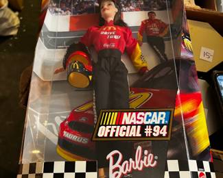 #218	Nascar barbie #94 brunette	 $20.00 			
#219	Nascar barbie #94 brunette	 $20.00 			
#220	Nascar barbie #94 brunette	 $20.00 			
#221	Nascar barbie #94 brunette	 $20.00 			
#222	Nascar barbie #94 brunette	 $20.00 			

