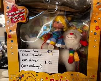 #107	Rainbow Brite Twink & Starlite 2003 Hallmark  (dmaage on Box)	 $100.00 			

