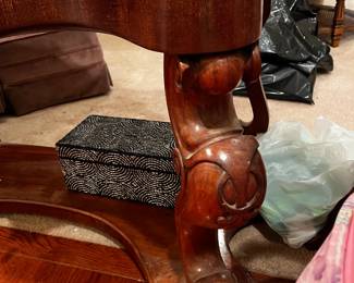 #6	Antique marble top server with back splash and 1 drawer 53x28x30	 $350.00 			
