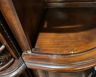 as is finish               #21	display cabinet/tv stand in 7pieces 15ft Lx 24x8 ft tall (1st&5pc 24 w 2&4 pc 27 w mid 47 w 	 $475.00 			
