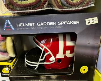#138	Alabama Helmet Garden Speaker w/blue-tooth Technology	 $20.00 			
