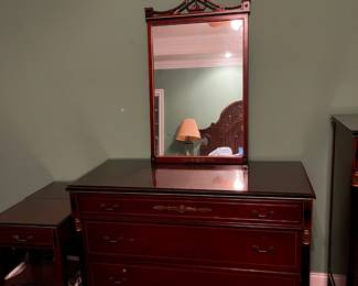 #40	Rway northern furniture antique dresser with mirror 48x32x34 mirr32x41	 $125.00 			
