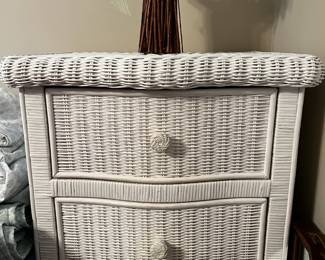 #50	wicker 2 drawer bedside table 23x18x23	 $75.00 			
#51	wicker 1 drawer bedside table 23x18x23	 $75.00 			
