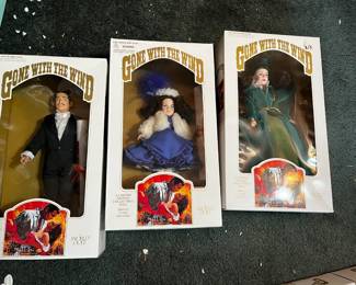 #213	gone with the wind World doll  Rhett, Bonnie Blue, Scarett	 $30.00 			
