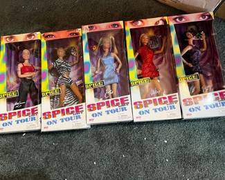 #174	set of 5 spice girl action figures 	 $30.00 			

