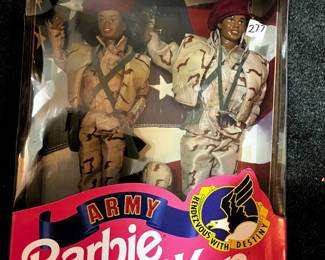 #277	Army barbie and Ken African American Star and stripes	 $30.00 			
