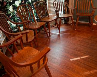 6 windsor chairs, Richardson Bros.