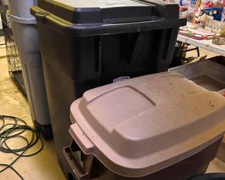 garbage bins 