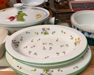 Wedgewood oval bowls and plates
