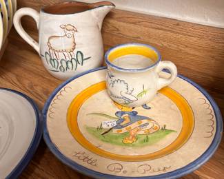 vintage baby dishes
