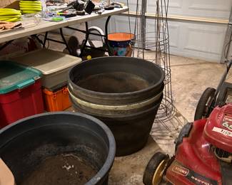 large potting dishes