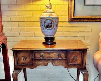 George II fruitwood marquetry lowboy