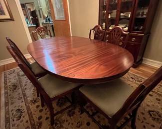 Dining room table, chairs and China cabinet