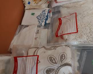 Loads of Vintage Linens 