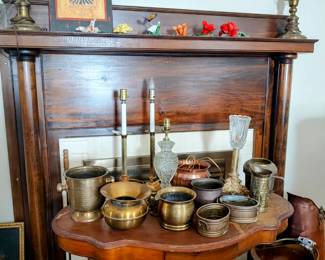 Lamps, Spittoons, Ice Buckets, Copper Pieces 