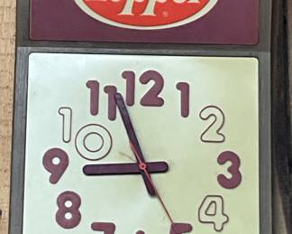 Vintage Dr Pepper Advertising Wall Clock