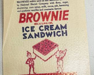 Brownie ice cream wrapper